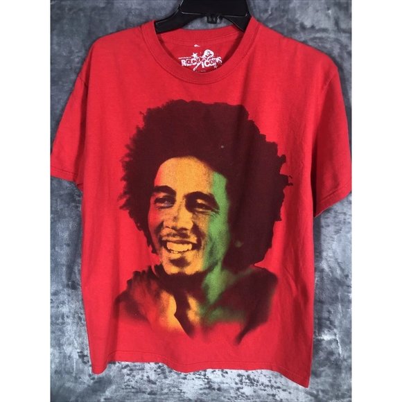 Bob Marley Other - Vintage Bob Marley Rare Concert Shirt￼ Rock Icons Retro Red T-Shirt Size Medium